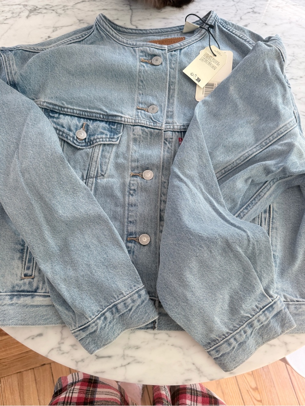 Levi's ‘90s Shrunken Collarless Trucker Jacket - Picture 1 of 5